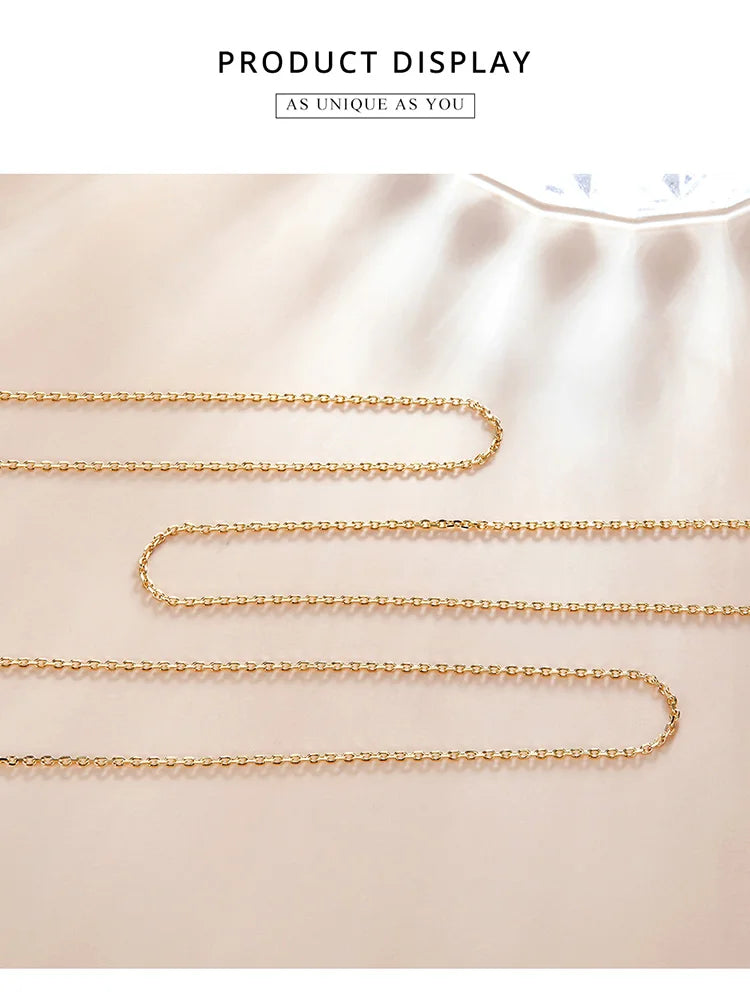 Sterling Silver Box Chain Necklace - Adjustable Lobster Clasp