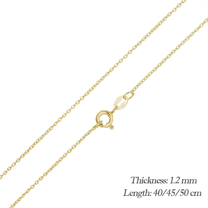 Sterling Silver Box Chain Necklace - Adjustable Lobster Clasp