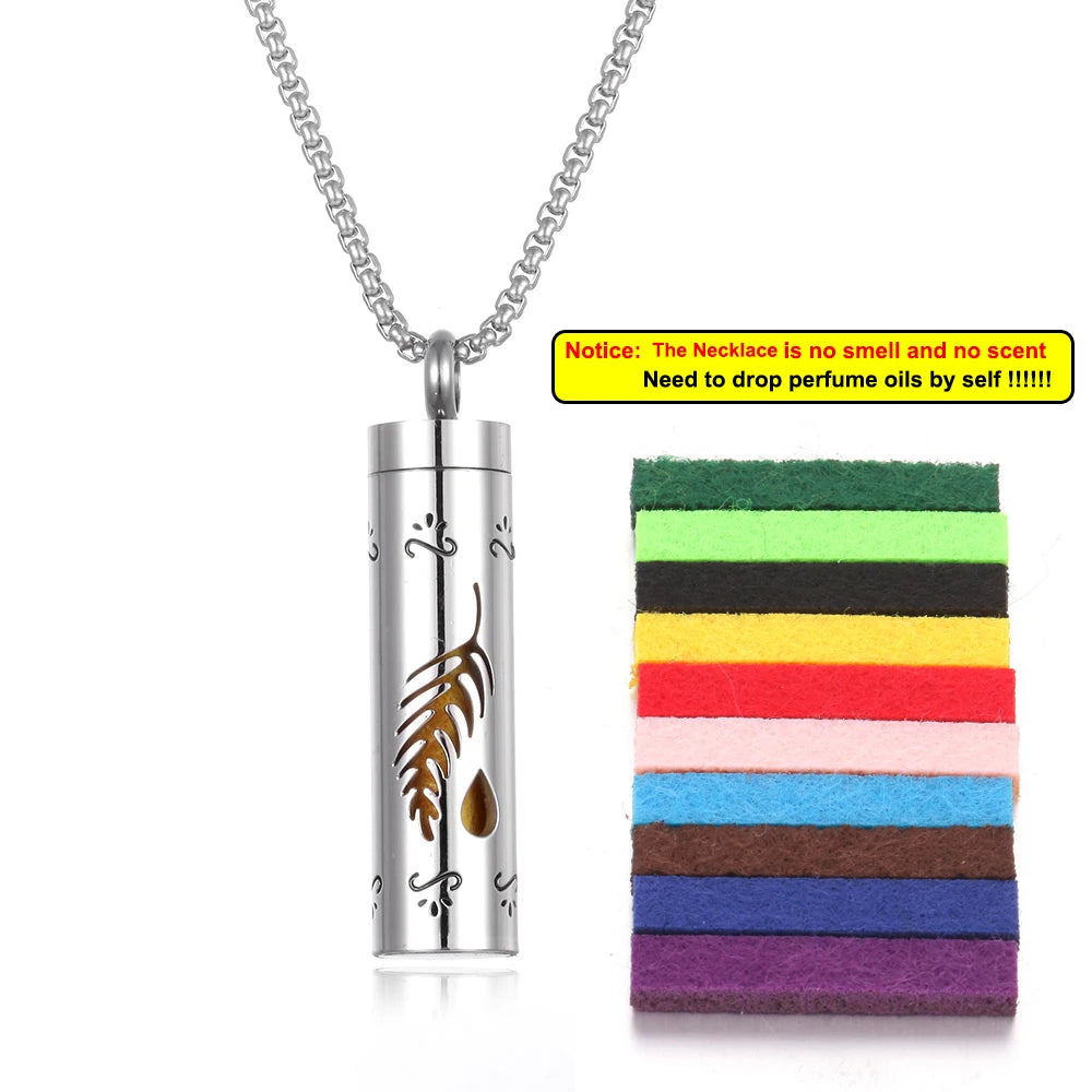 Aromatherapy Diffuser Necklace - Essential Oil Pendant