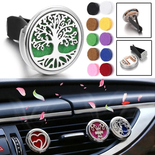 Tree Car Aromatherapy Diffuser - Essential Oil Vent Clip