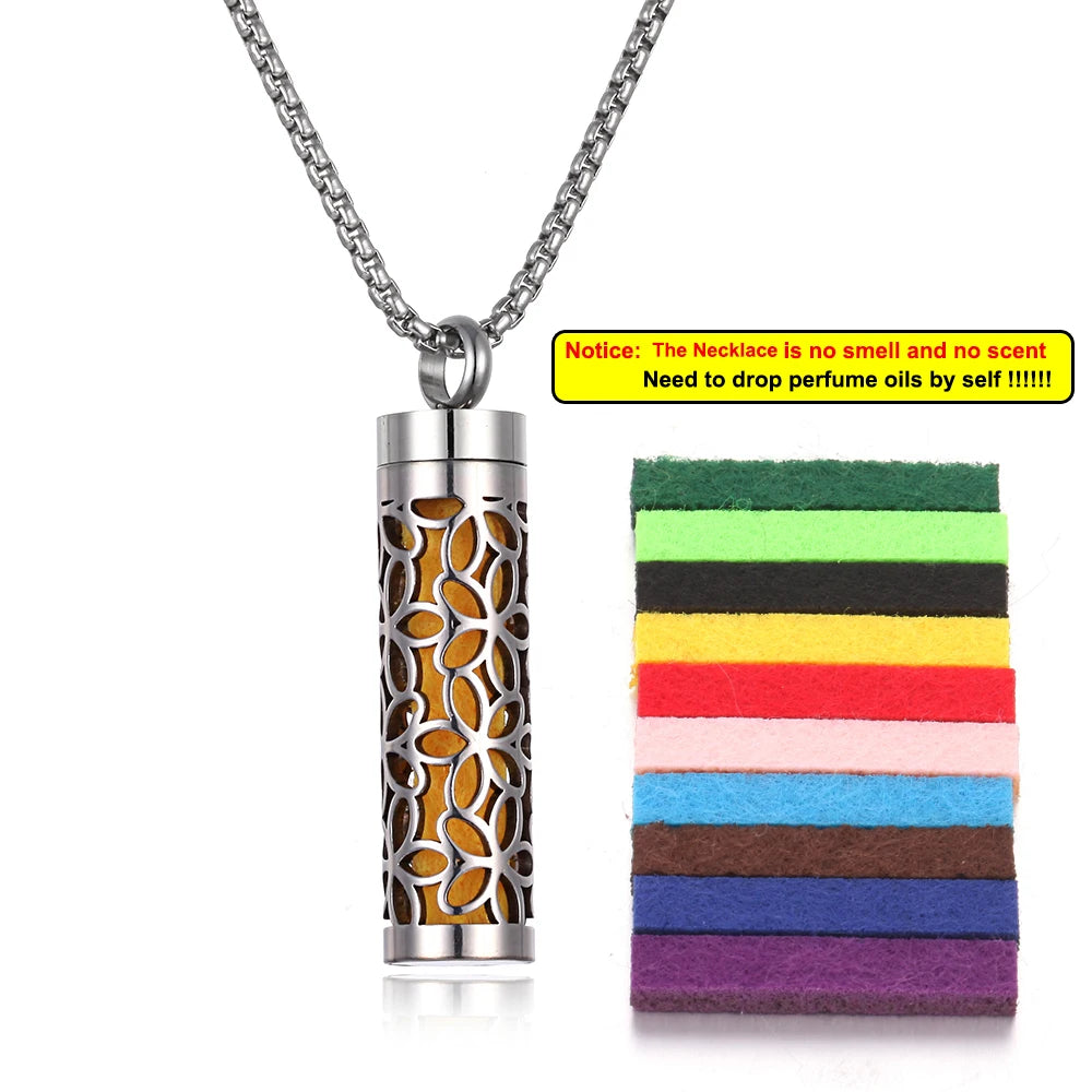 Aromatherapy Diffuser Necklace - Essential Oil Pendant