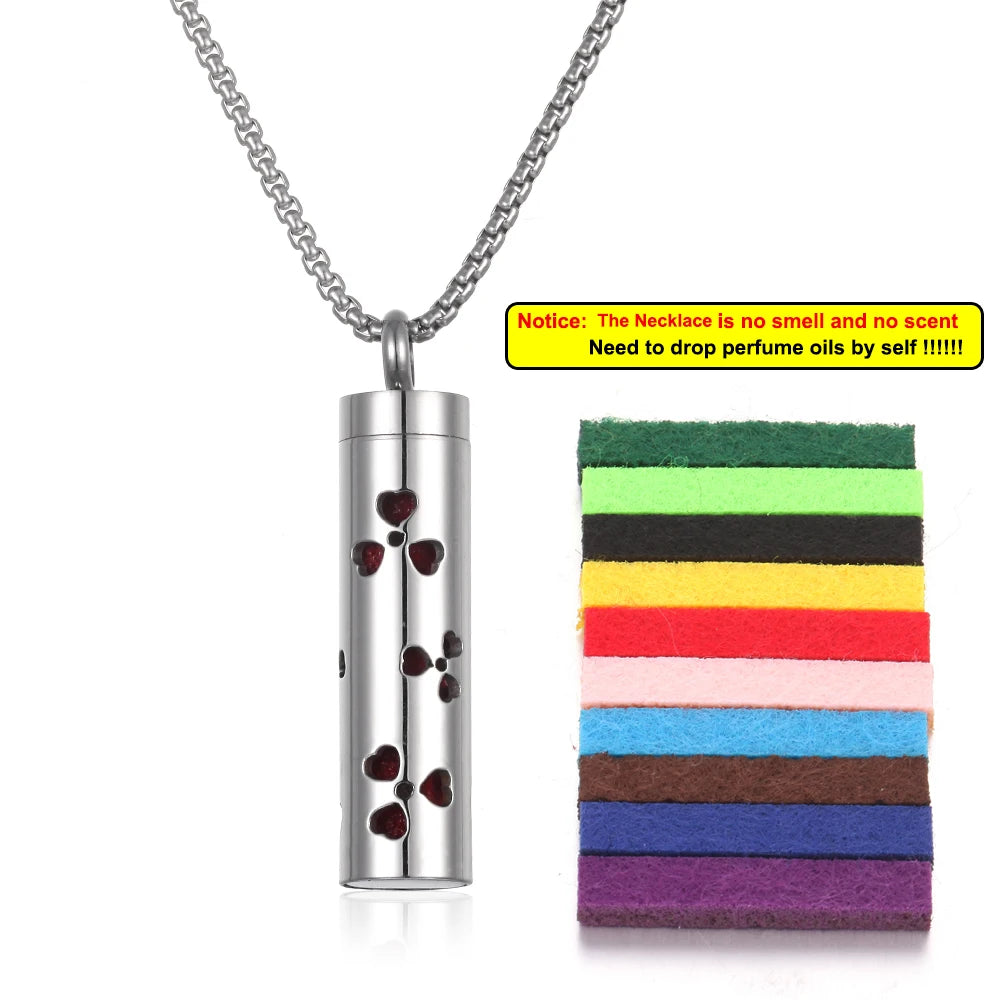 Aromatherapy Diffuser Necklace - Essential Oil Pendant