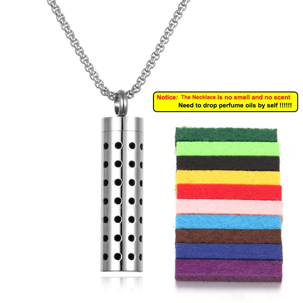 Aromatherapy Diffuser Necklace - Essential Oil Pendant