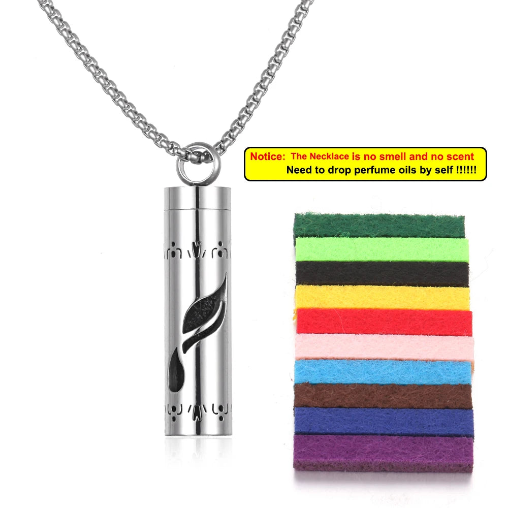 Aromatherapy Diffuser Necklace - Essential Oil Pendant