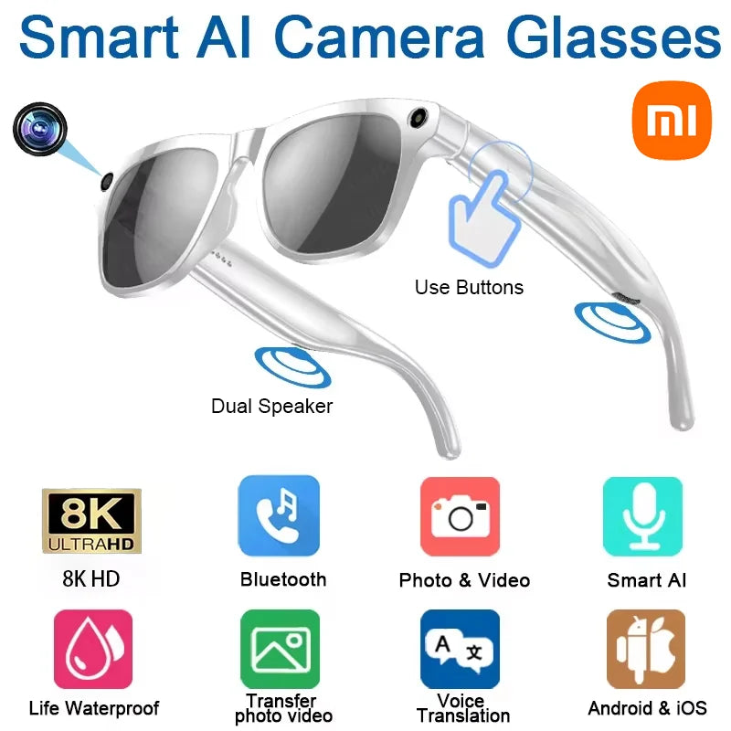 Xiaomi AI Smart Glasses - 8K HD