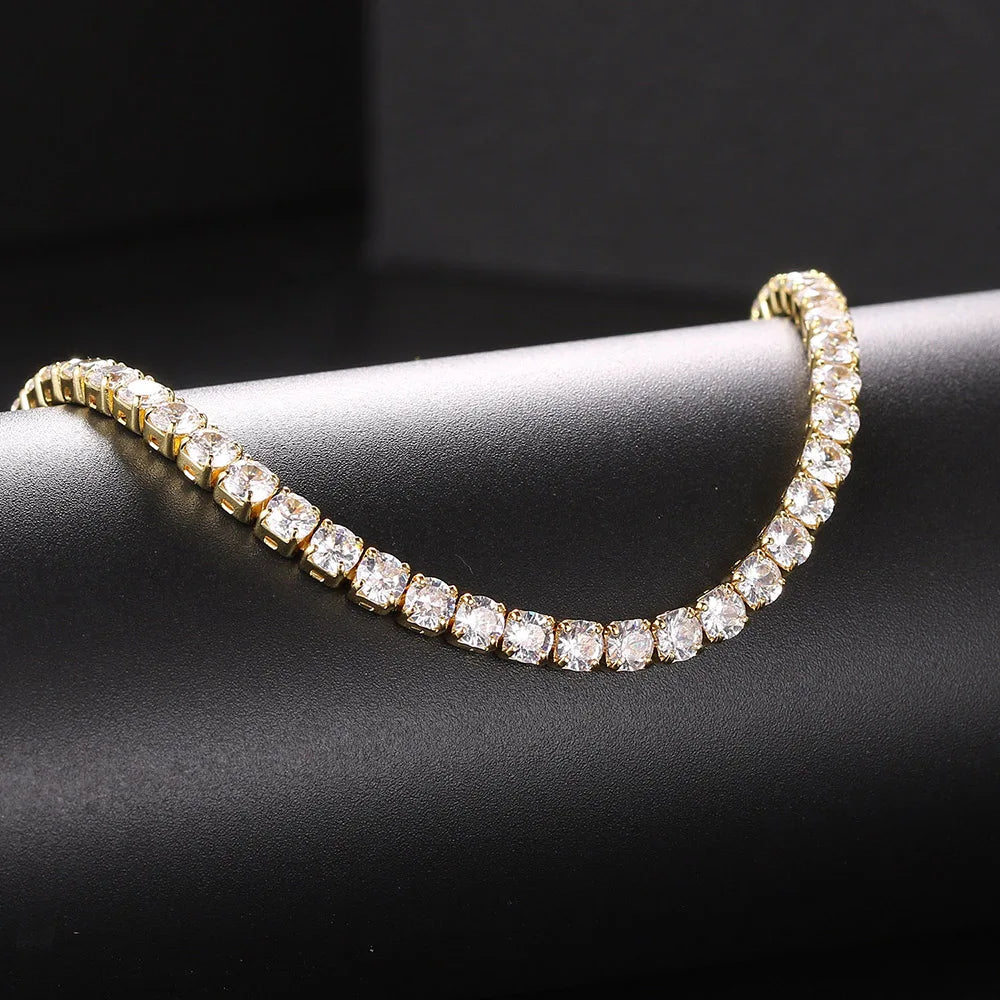 Veloura Luxury Choker Necklace - Cubic Zirconia Tennis Chain for Women