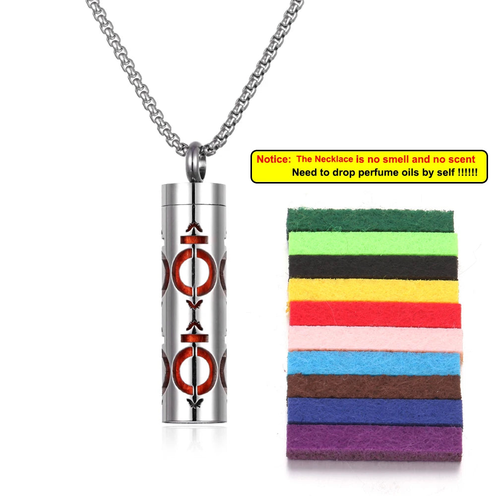 Aromatherapy Diffuser Necklace - Essential Oil Pendant