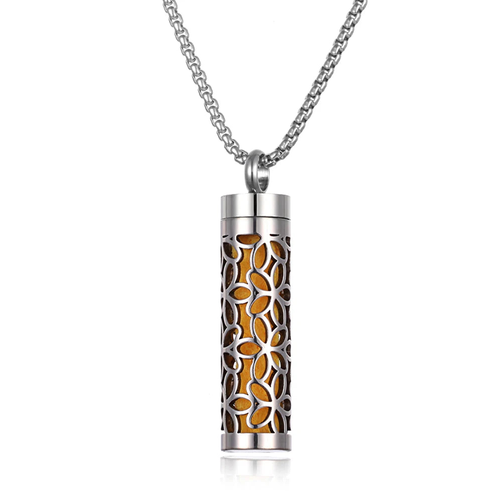 Aromatherapy Diffuser Necklace - Essential Oil Pendant