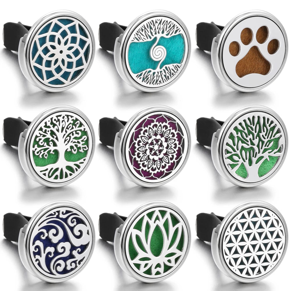 Tree Car Aromatherapy Diffuser - Essential Oil Vent Clip