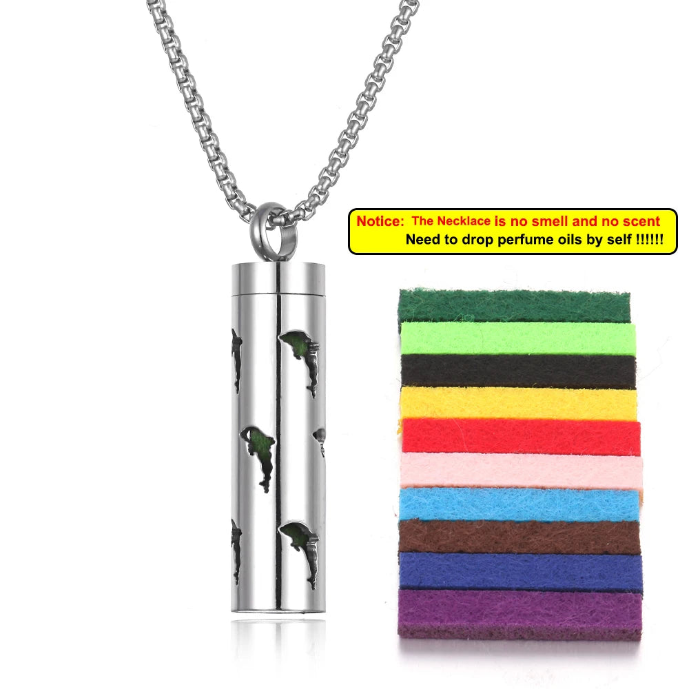 Aromatherapy Diffuser Necklace - Essential Oil Pendant