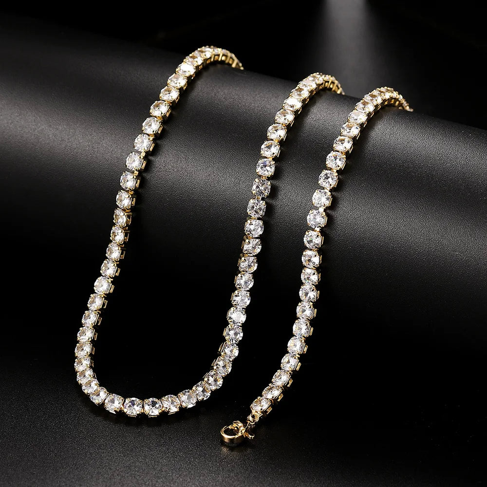 Veloura Luxury Choker Necklace - Cubic Zirconia Tennis Chain for Women