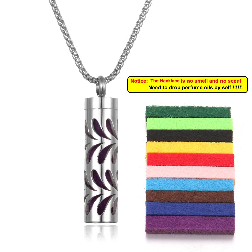 Aromatherapy Diffuser Necklace - Essential Oil Pendant
