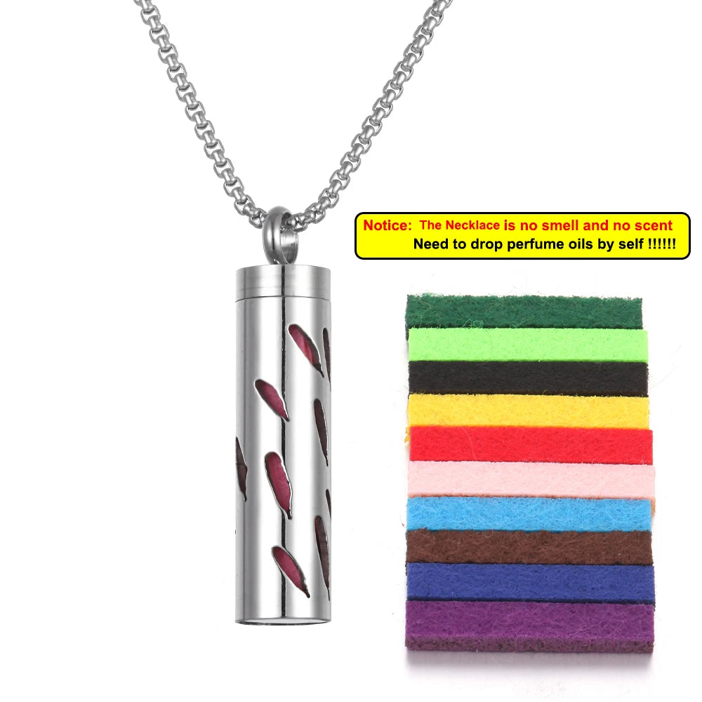 Aromatherapy Diffuser Necklace - Essential Oil Pendant