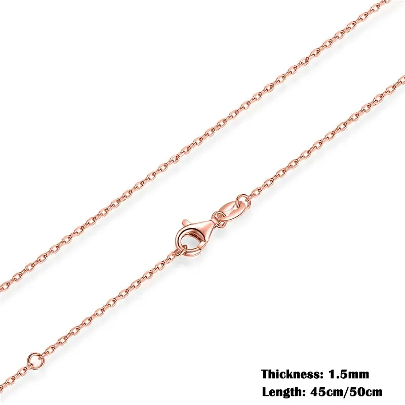 Sterling Silver Box Chain Necklace - Adjustable Lobster Clasp