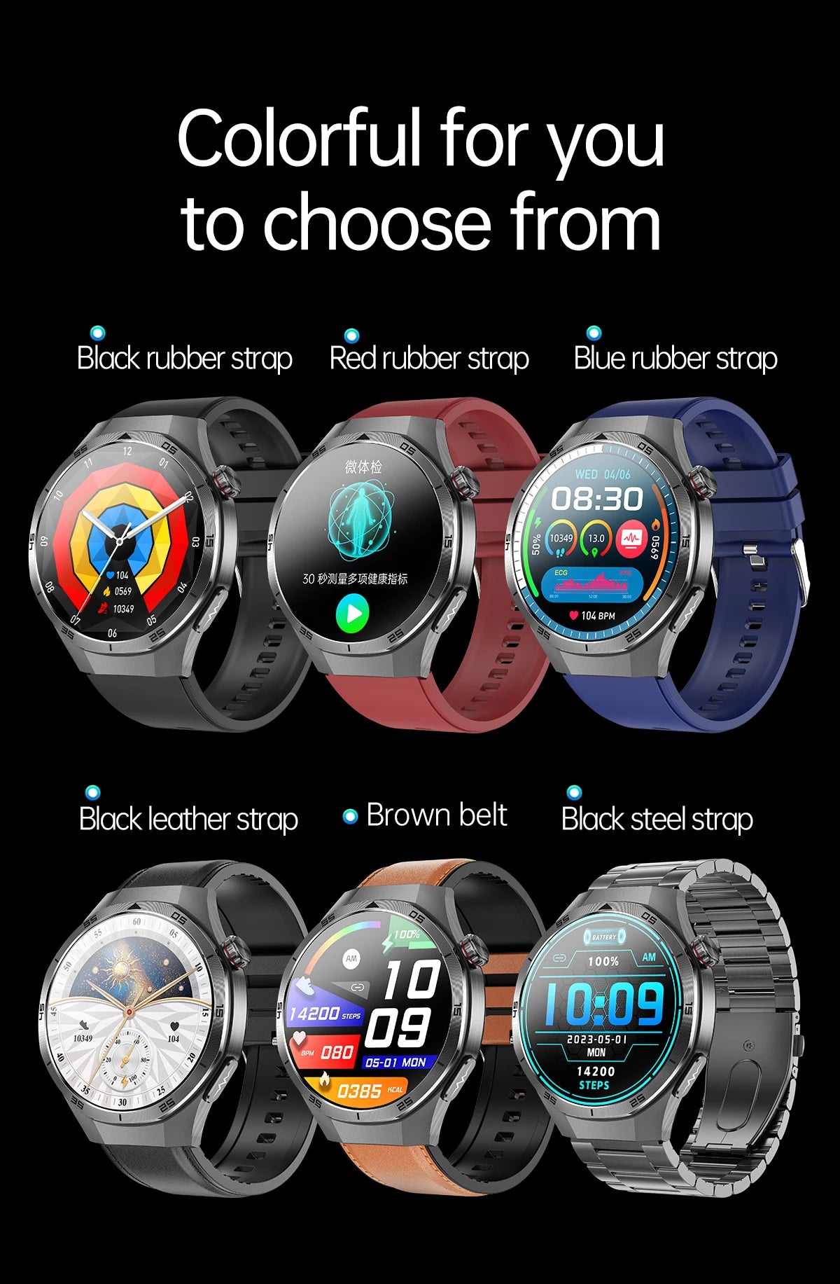 HUAWEI Smart Health Watch 2025 - ECG+PPG Blood Pressure Monitor with NFC & HD Calling