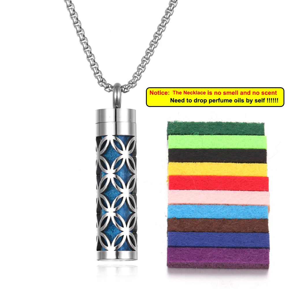 Aromatherapy Diffuser Necklace - Essential Oil Pendant
