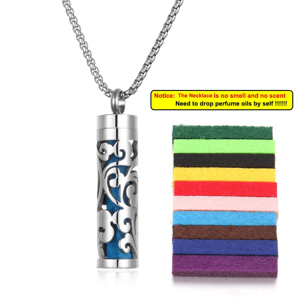 Aromatherapy Diffuser Necklace - Essential Oil Pendant