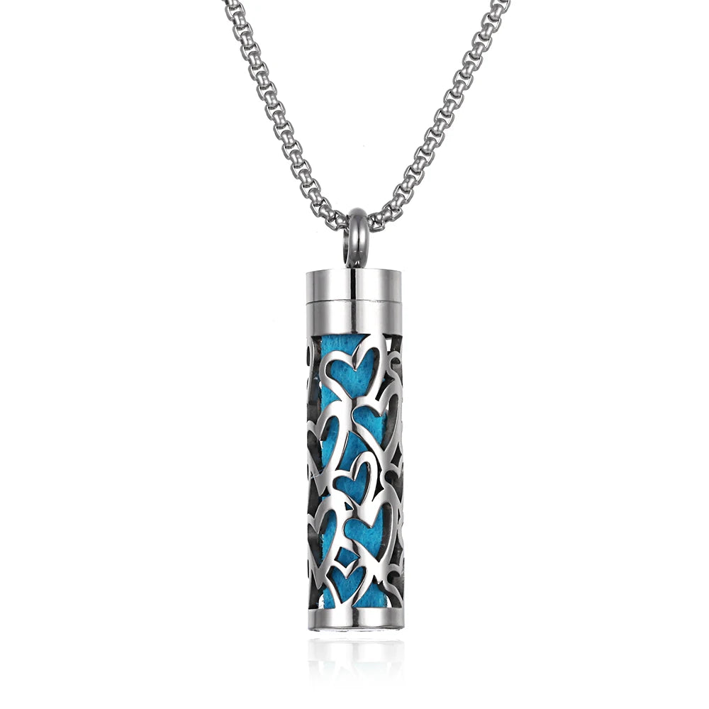 Aromatherapy Diffuser Necklace - Essential Oil Pendant