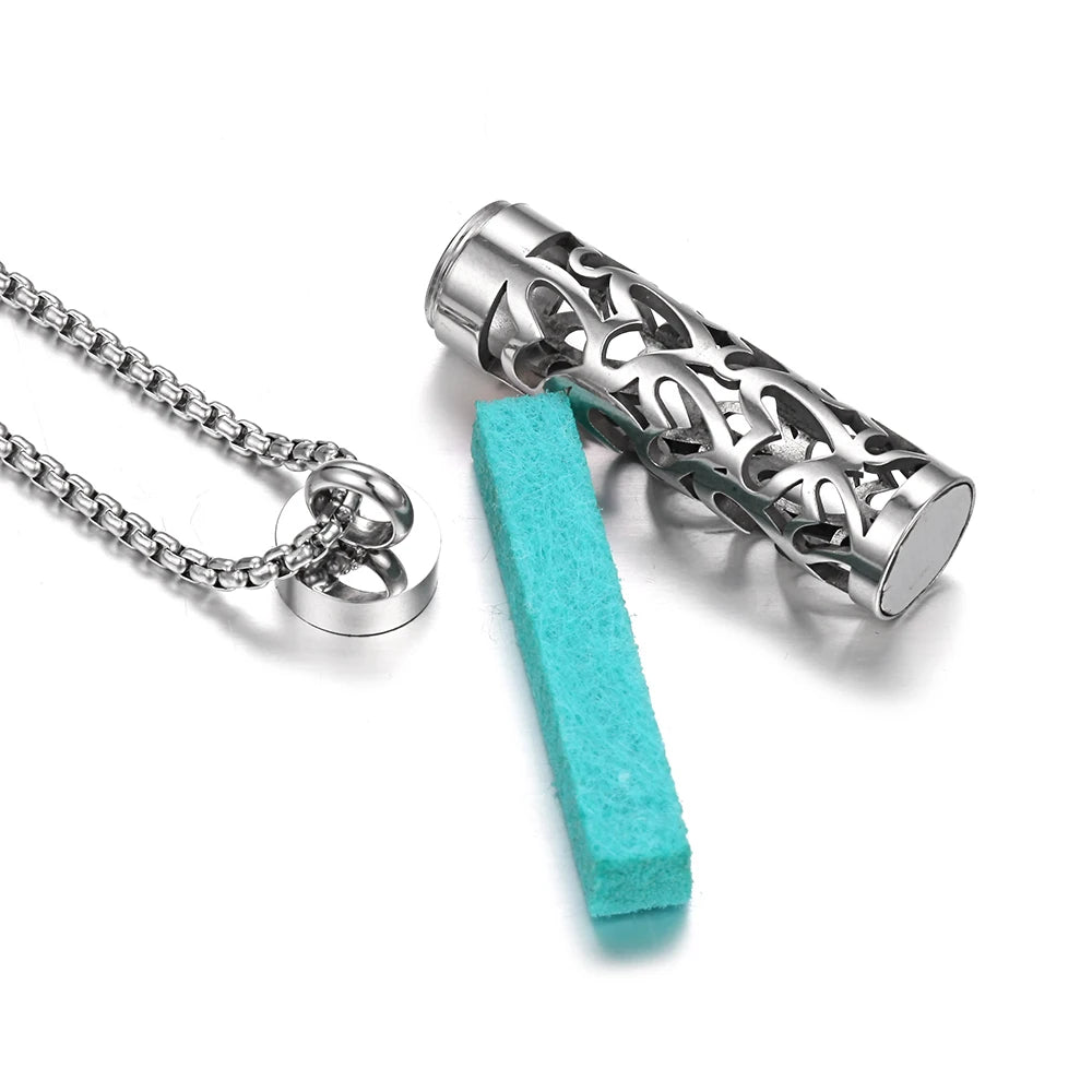 Aromatherapy Diffuser Necklace - Essential Oil Pendant