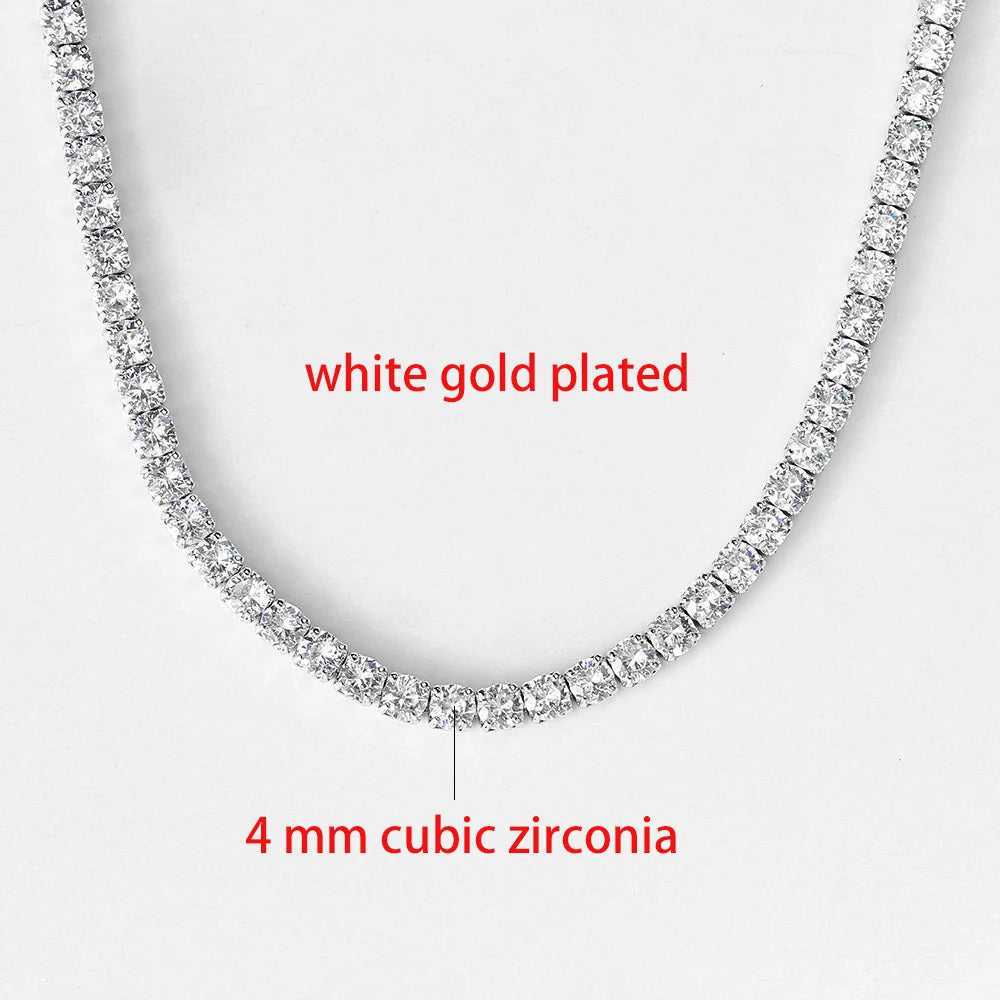Veloura Luxury Choker Necklace - Cubic Zirconia Tennis Chain for Women
