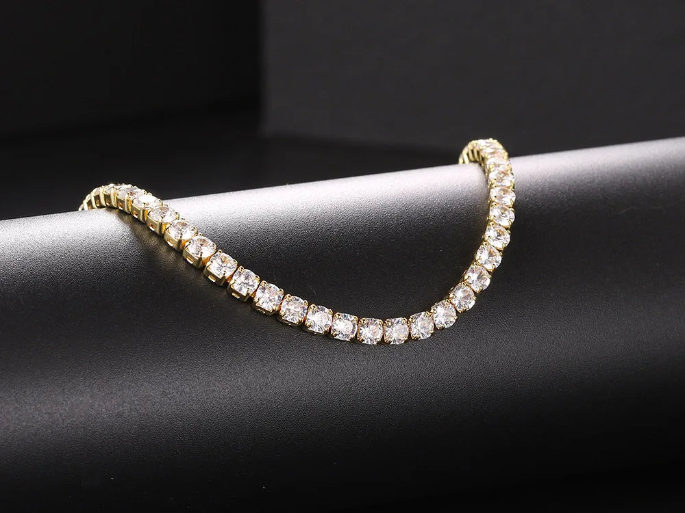Veloura Luxury Choker Necklace - Cubic Zirconia Tennis Chain for Women